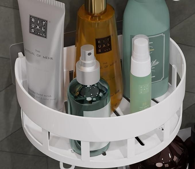 🏠 Multi-Purpose Wall Storage Rack with Hooks (Pack of 2)