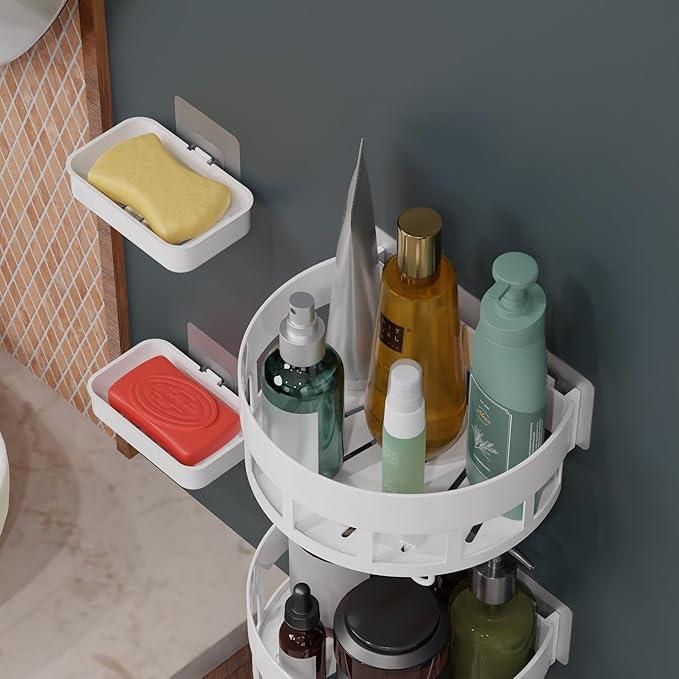 🏠 Multi-Purpose Wall Storage Rack with Hooks (Pack of 2)