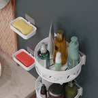 🏠 Multi-Purpose Wall Storage Rack with Hooks (Pack of 2)