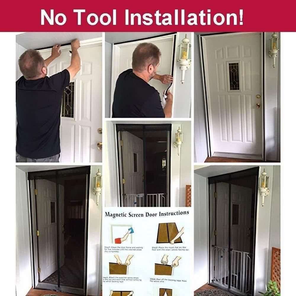 Magnetic Mesh Door Curtain for Mosquito & Fly Protection